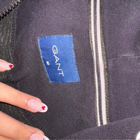 GANT Black Bomber Jacket with Olive Accents - Picture 3 of 3